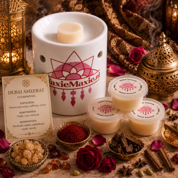Geurtype: Oriëntaals • Kruidig • Warm Topnoten: Warme specerijen, saffraan, citrus Hartnoten: Oudh, roos, wierook Basisnoten: Patchouli, amber, sandelhout, musk, vanille
