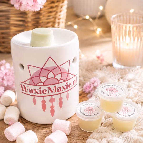 Waxmelts marshmallow Boujee breng een warme en gezellige sfeer in huis met Marshmallow Boujee.